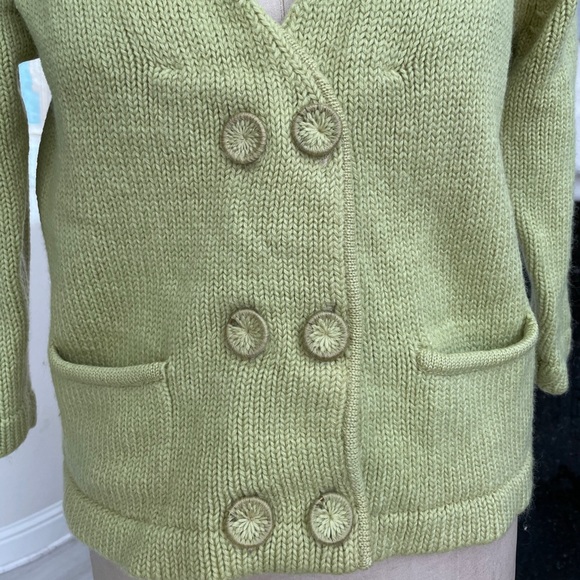 Vintage 1960s Puccini knits sweater green wool - Picture 3 of 5